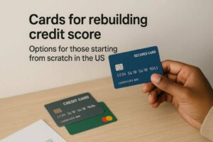 Cards for rebuilding credit score: options for those starting from scratch in the US