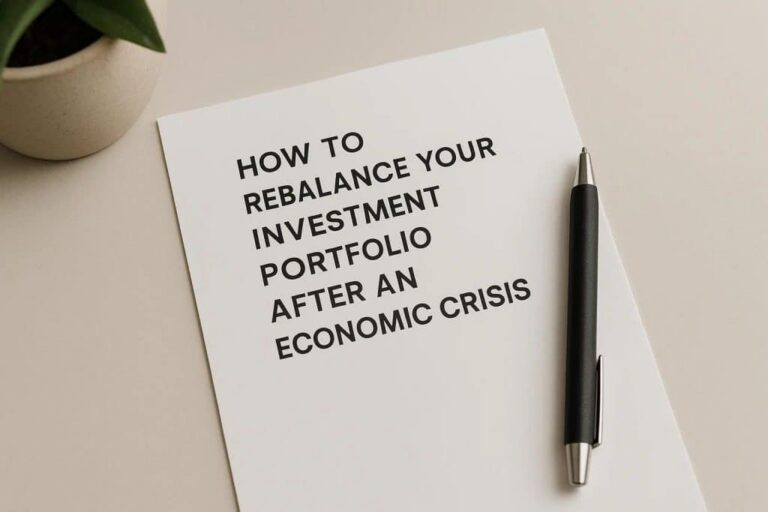 How to rebalance your investment portfolio after an economic crisis
