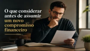 O que considerar antes de assumir um novo compromisso financeiro