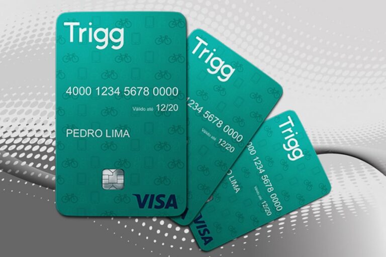 Cartão de crédito personalizado Trigg com cashback em todas as contas