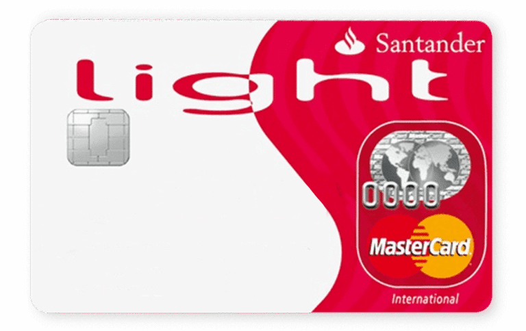 Cartão Santander Light que conta com taxas reduzidas! Conheça