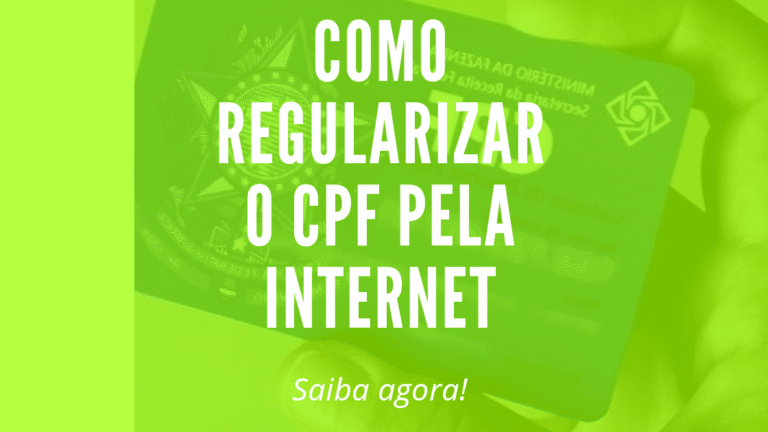 Como regularizar o CPF pela internet: Veja o passo a passo